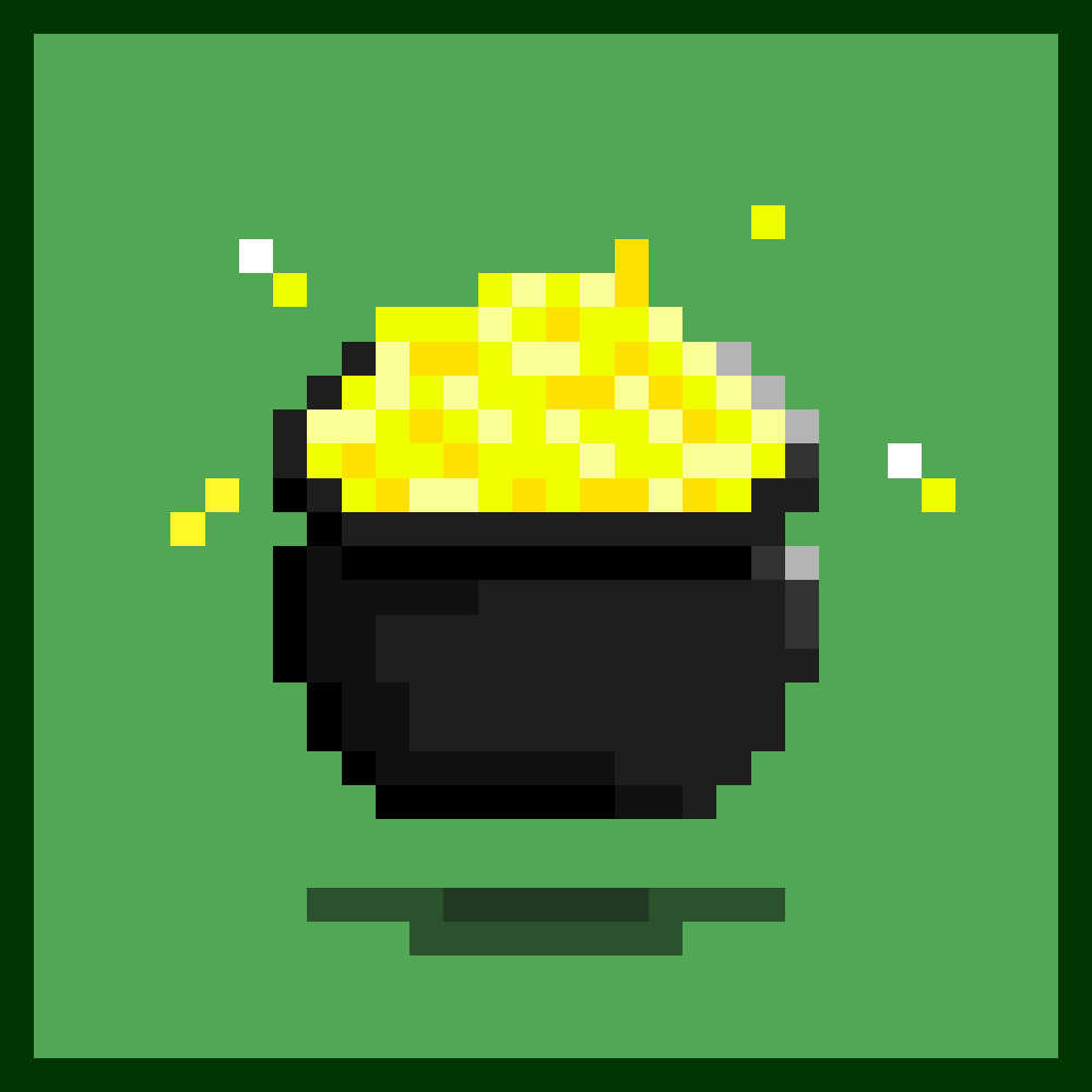 Pot of gold pixel art